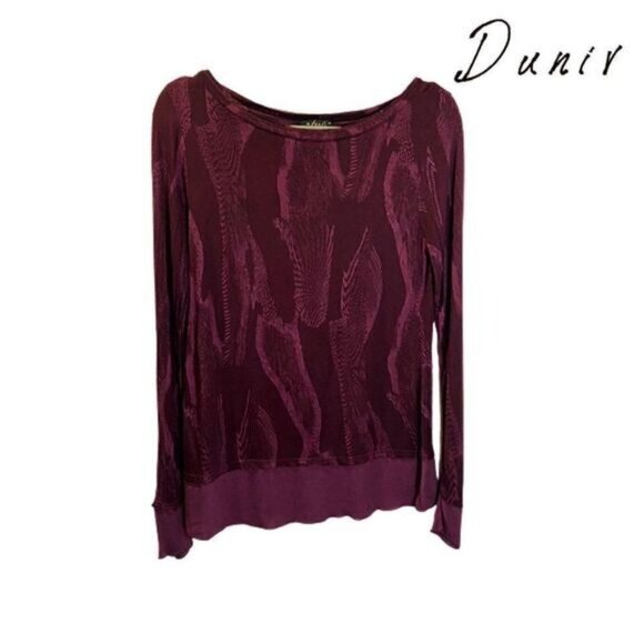 Duniv Women's Long Sleeve Layered Chiffon Hem Casual Shirts - Picture 1 of 5